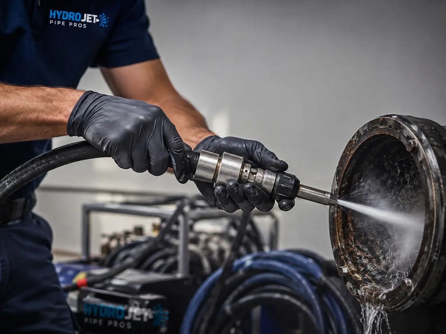 Hydro Jet Pipe Descaling in Walls, MS